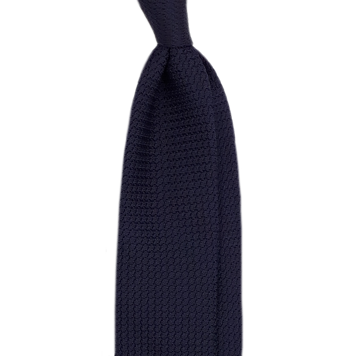 Grenadine Tie in Navy Blue Silk Handmade by Fort Belvedere