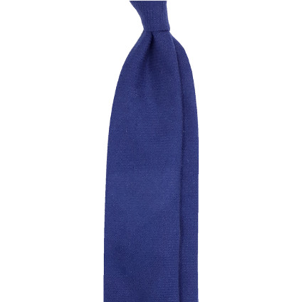 Navy blue cashmere tie