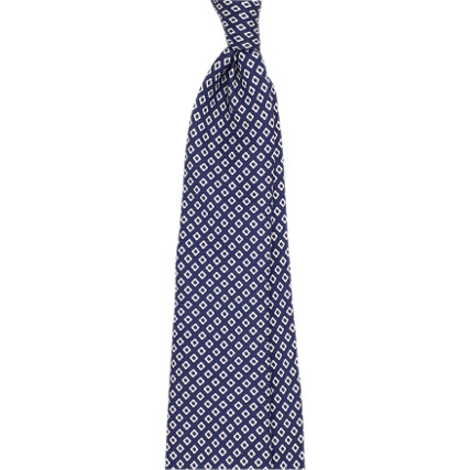 Blue silk tie