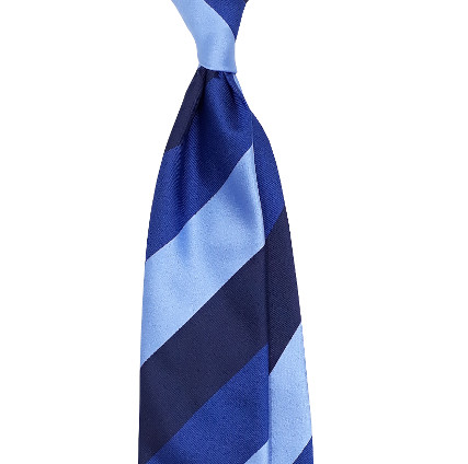 Cravate club bleue dégradé