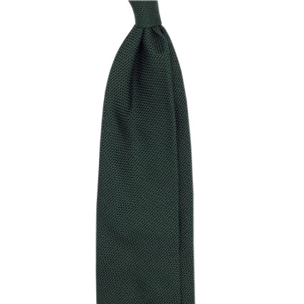 Dark green grenadine tie