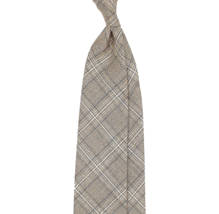 Jacquard beige tie